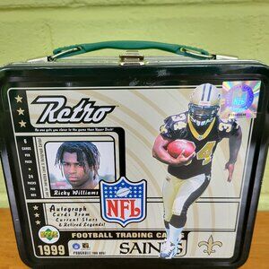 Vintage 1999 Upper Deck NFL Lunchbox Ricky Williams RC Year Saints on the One Si
